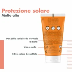 Eau Thermale Avène Fluido SPF 50+ Solare Viso per Pelli Sensibili Normali e Miste, 50ml