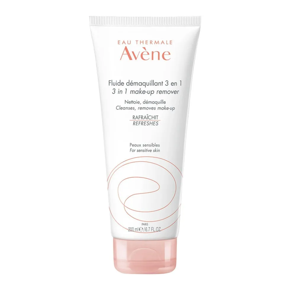 Eau Thermale Avène Fluido Struccante 3 In 1 Pelli Sensibili, 200ml