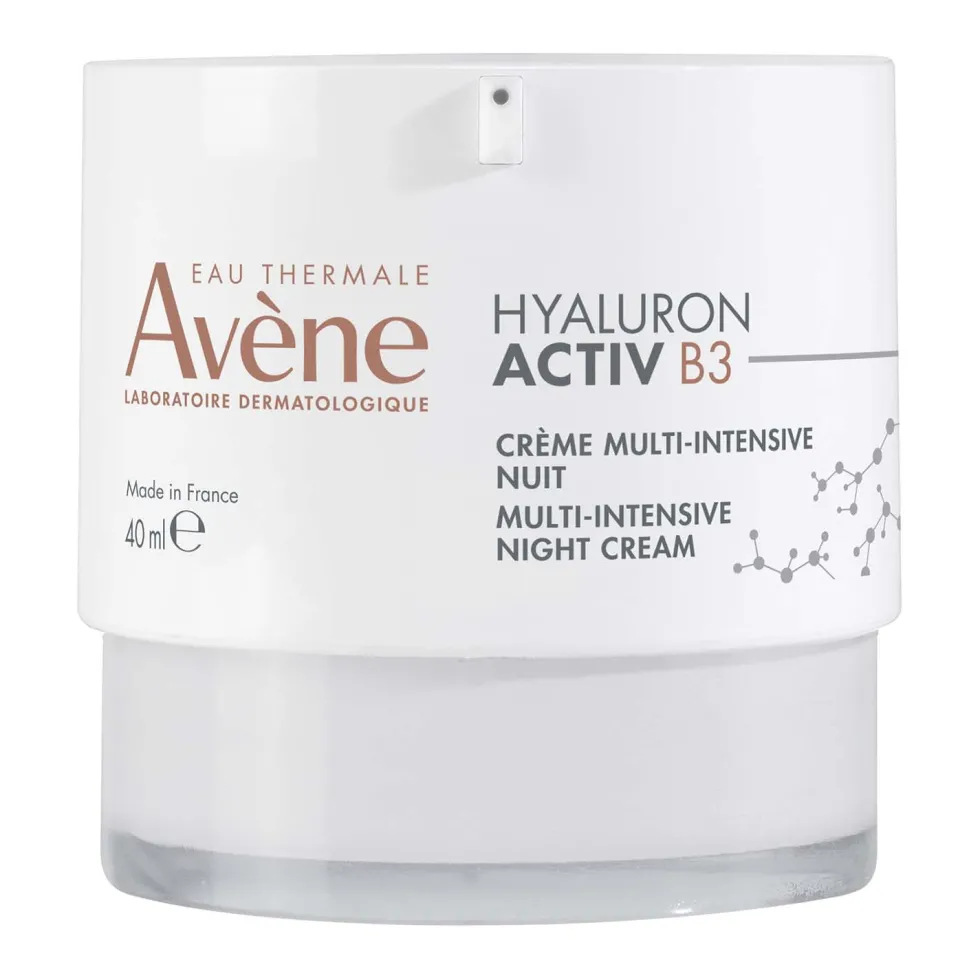 Eau Thermale Avène Hyaluron Activ B3 - Crema Notte Multi-Intensive Antirughe, 40ml