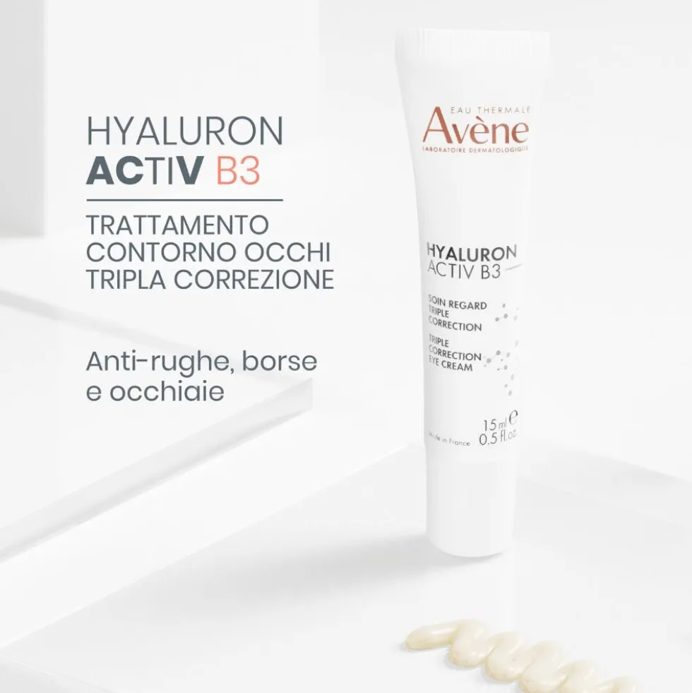 Eau Thermale Avène Hyaluron Activ B3 - Trattamento Contorno Occhi Correzione Antirughe, 15ml