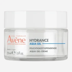 Eau Thermale Avène Hydrance Aqua Gel-Crema Idratante Pelle Disidratata Acido Ialuronico e Aloe Vera Trattamento 4in1, 50ml