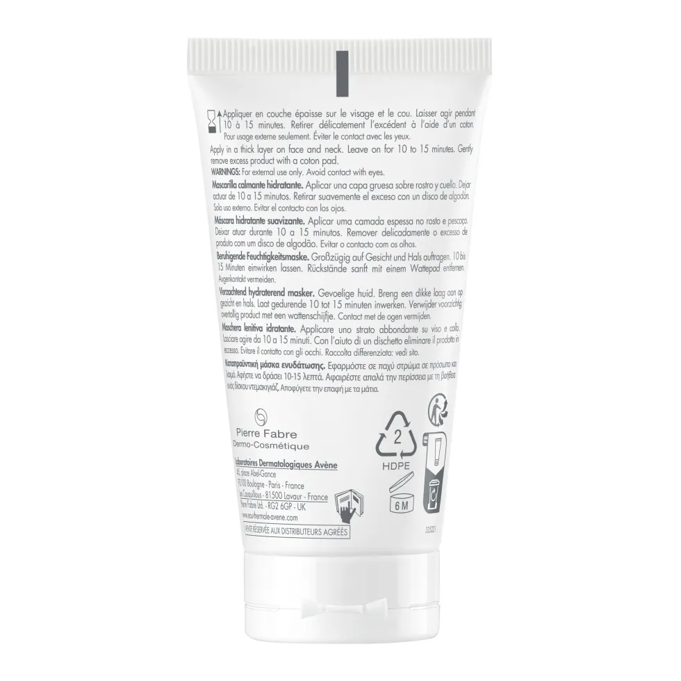 Eau Thermale Avène Les Essentiels - Maschera Lenitiva Idratante, 50ml