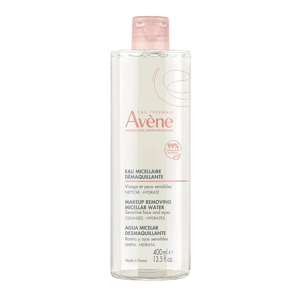 Eau Thermale Avène Les Essentiels - Acqua Micellare Detergente e Struccante, 400ml