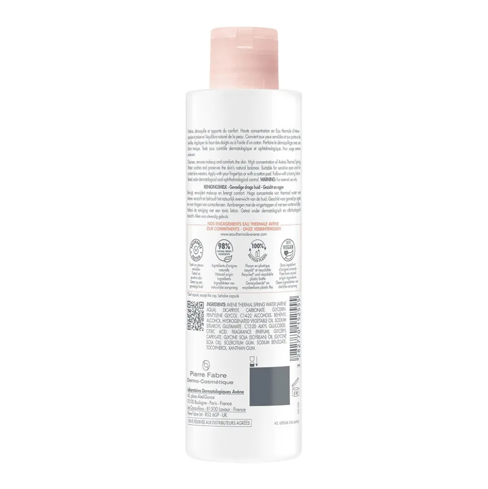 Eau Thermale Avène Les Essentiels - Latte Detergente per Pelle Sensibile e Secca, 200ml