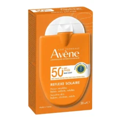 Eau Thermale Avène Reflexe Solaire 50+ Solare Viso e Corpo SPF50+ per Pelle Sensibile, 30ml