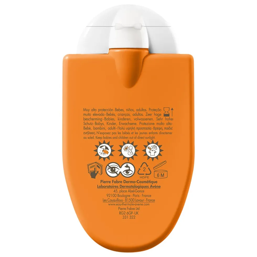 Eau Thermale Avène Reflexe Solaire 50+ Solare Viso e Corpo SPF50+ per Pelle Sensibile, 30ml