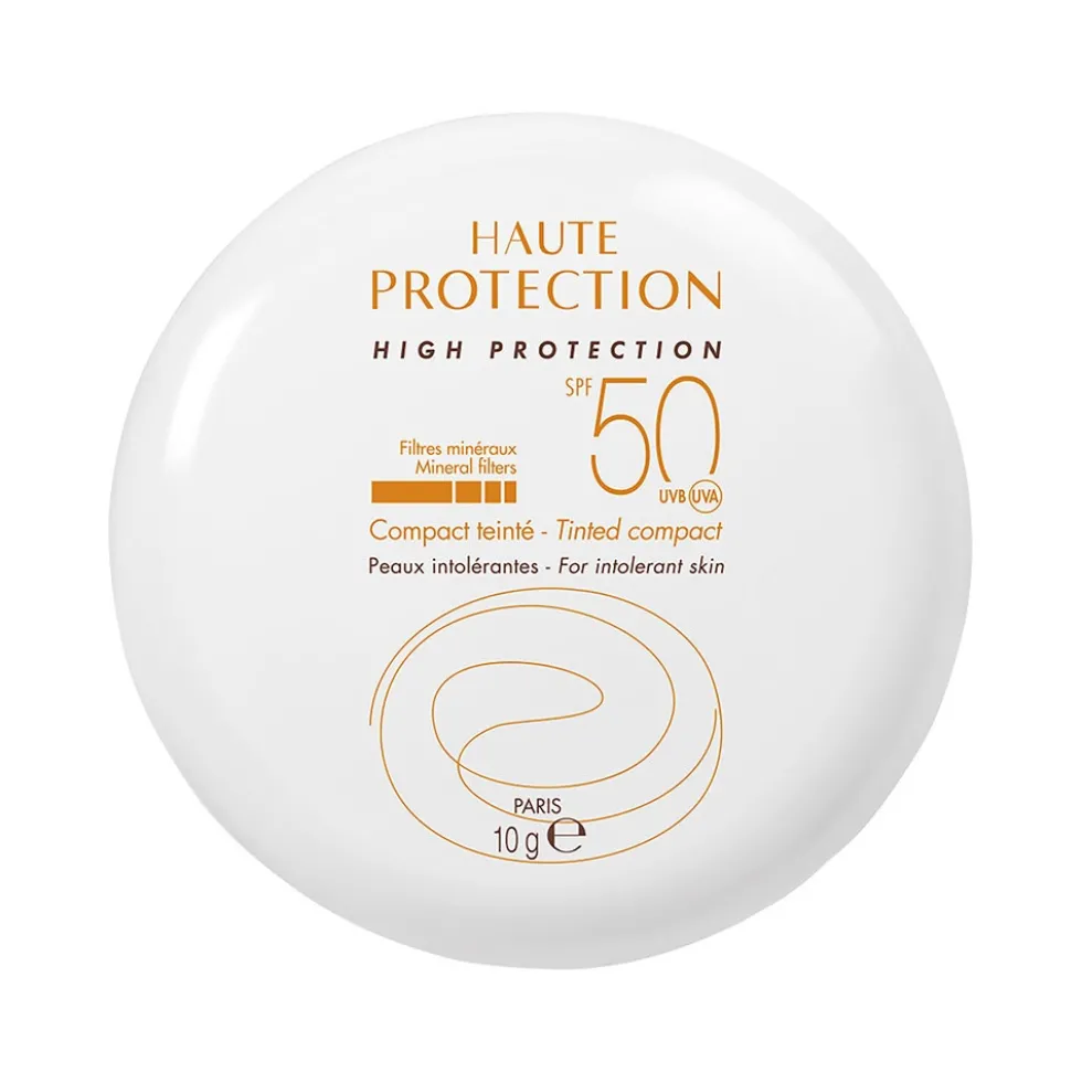 Eau Thermale Avène Solare Compatto SPF50+ Pelli Intolleranti Colore Sabbia, 10g