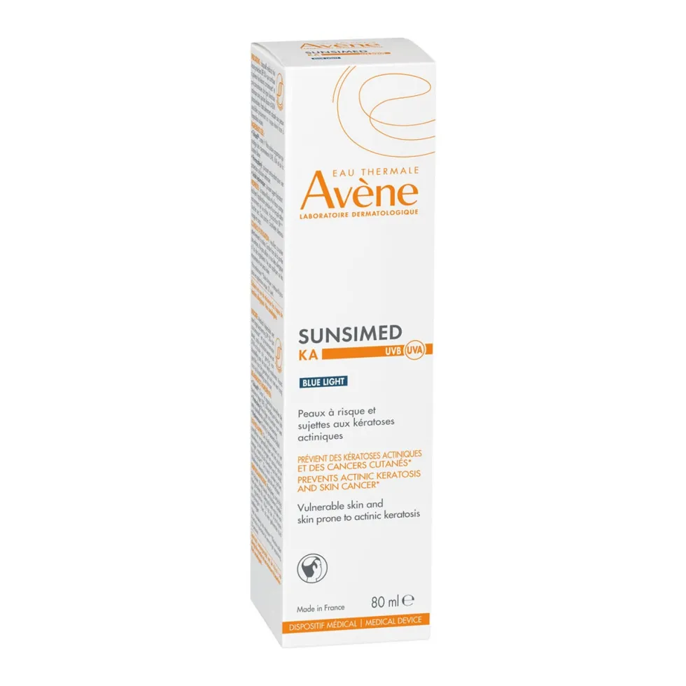 Eau Thermale Avène Sunsimed KA Crema Solare Viso e Corpo Dispositivo Medico, 80ml