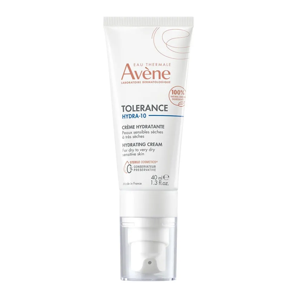Eau Thermale Avène Tolèrance - Hydra-10 Crema Idratante Pelle Sensibile Secca, 40ml