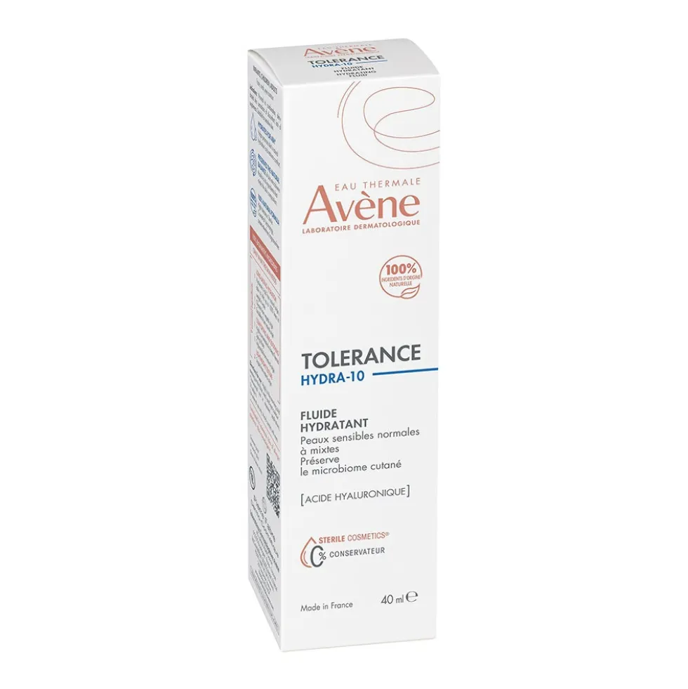 Eau Thermale Avène Tolèrance - Hydra-10 Fluido Idratante Pelle Sensibile, 40ml