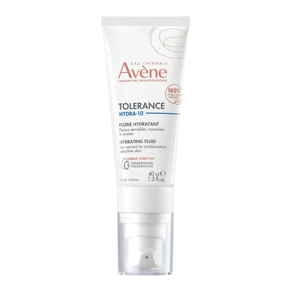 Eau Thermale Avène Tolèrance - Hydra-10 Fluido Idratante Pelle Sensibile, 40ml