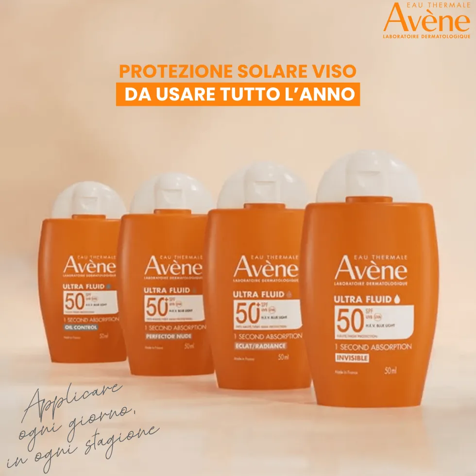 Eau Thermale Avène Ultra Fluid Perfezionatore Protezione Molto Alta SPF50+, 50ml