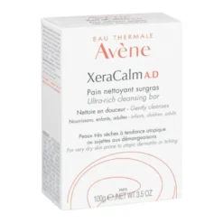Eau Thermale Avène XeraCalm A.D. - Pane Detergente Surgras Sapone Detergente Adulti e Bambini con Prurito, 100g