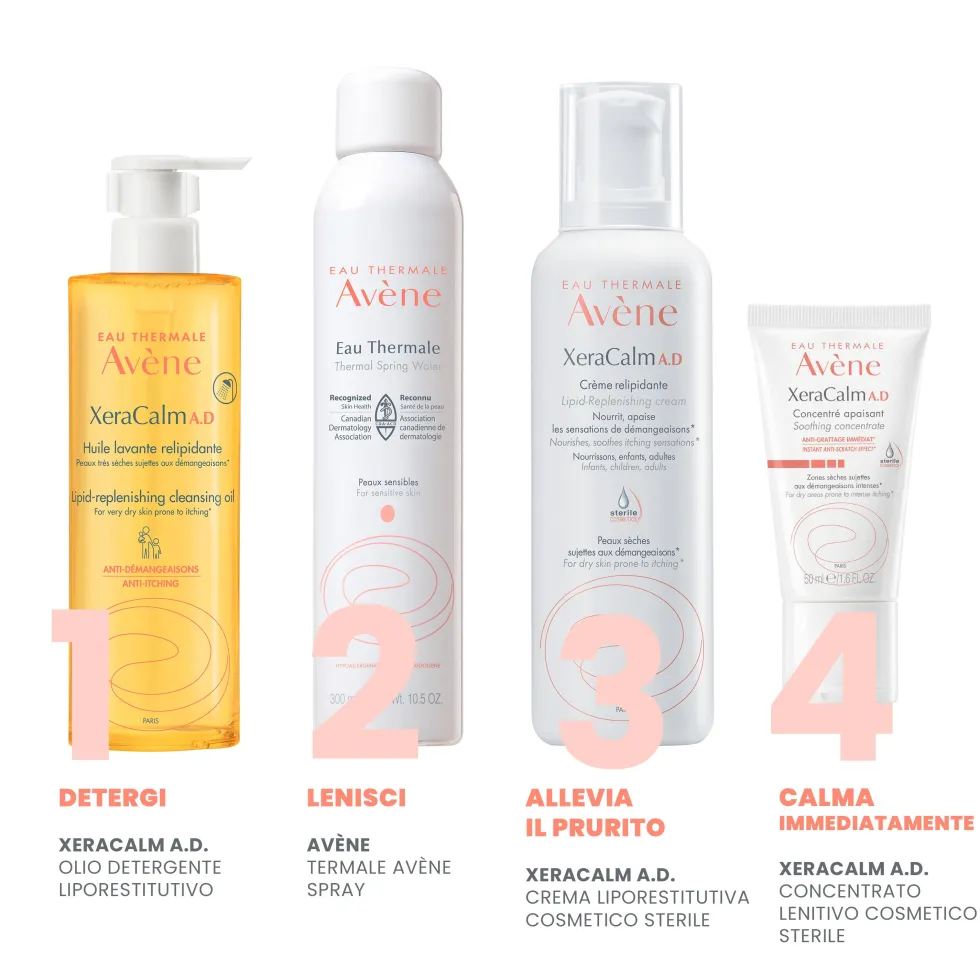 Eau Thermale Avène XeraCalm A.D. - Crema Liporestitutiva Pelli Secche, 200ml