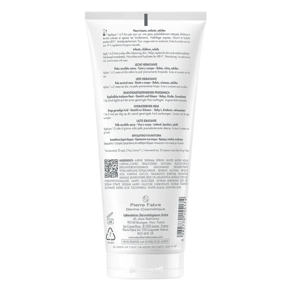 Eau Thermale Avène XeraCalm Nutrition - Latte Idratante per Pelle Secca, 200ml