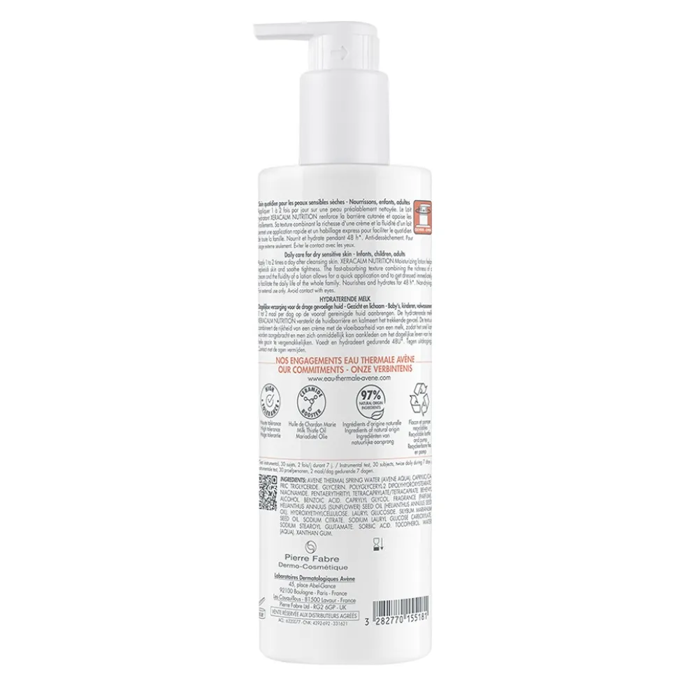 Eau Thermale Avène XeraCalm Nutrition - Latte Idratante per Pelle Secca, 400ml