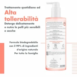 Eau Thermale Avène XeraCalm Nutrition - Gel Detergente per Pelle Secca, 500ml