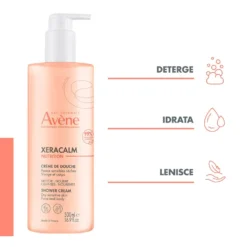 Eau Thermale Avène XeraCalm Nutrition - Crema Doccia per Pelle Secca e Sensibile, 500ml