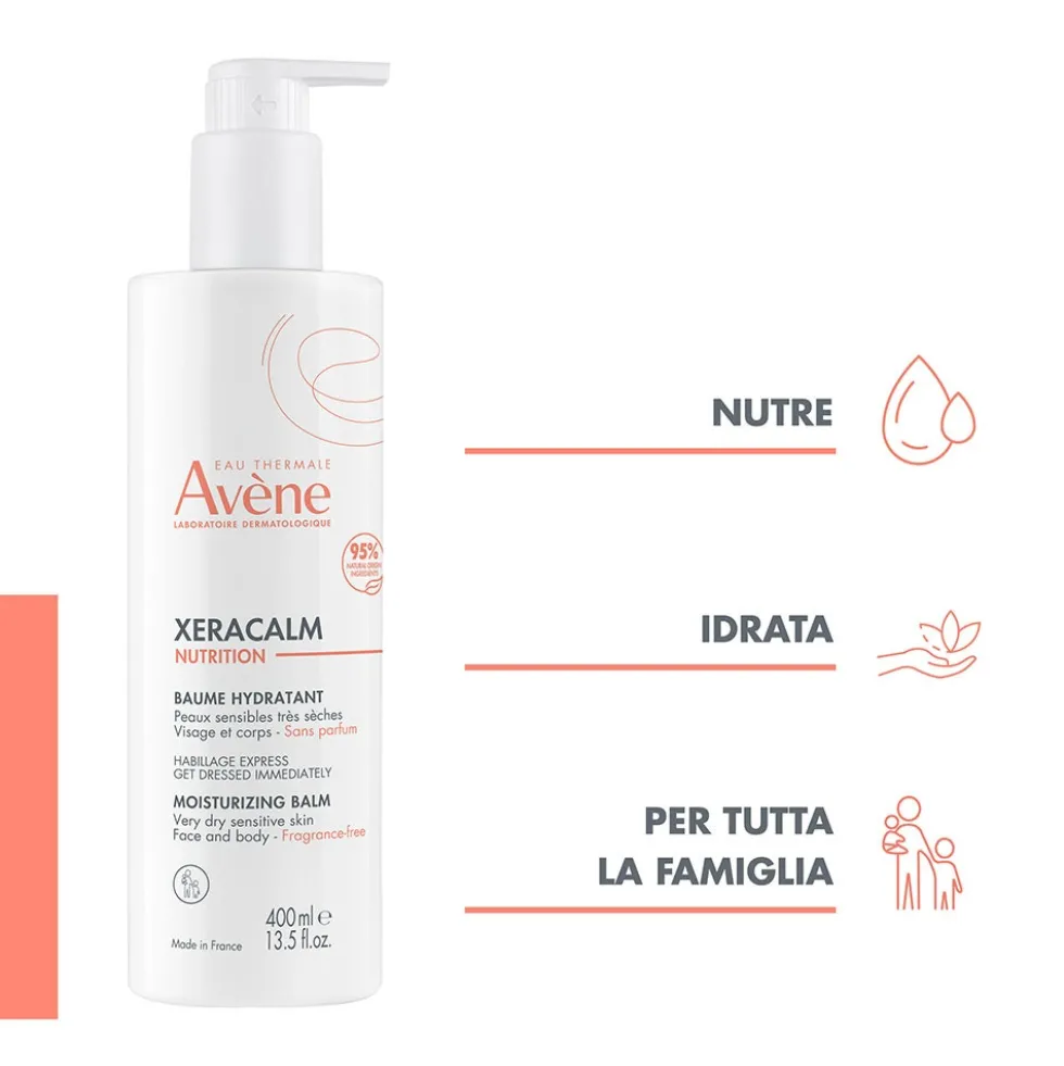 Eau Thermale Avène XeraCalm Nutrition - Balsamo Idratante per Pelle Secca, 400ml