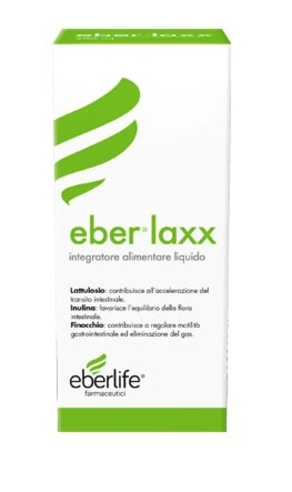 Eberlife Farmaceutici Eberlaxx Integratore Lassativo con Lattulosio Inulina e Fibre, 300ml