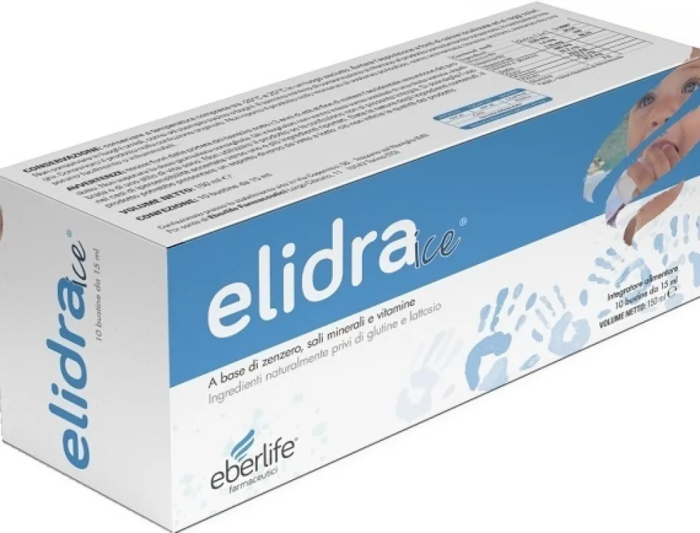 Eberlife Farmaceutici Elidraice Integratore antinausea e per la digestione, 10 bustine da 15 ml
