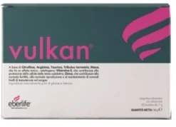 Eberlife Farmaceutici Vulkan Integratore L-Arginina e Coenzima Q10 Energia e Tono, 20 Bustine