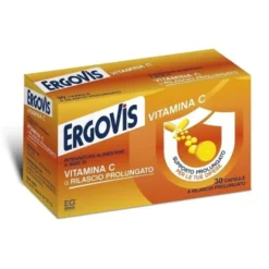 EG Ergovis Vitamina C a Rilascio Prolungato Integratore, 30 Capsule