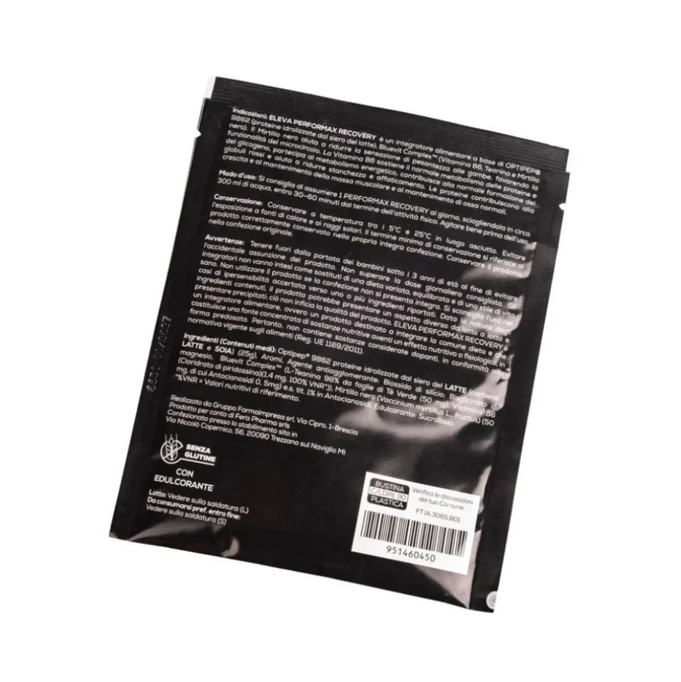 Eleva Performax Recovery - Integratore in polvere per il recupero muscolare, 1 bustina da 33 g