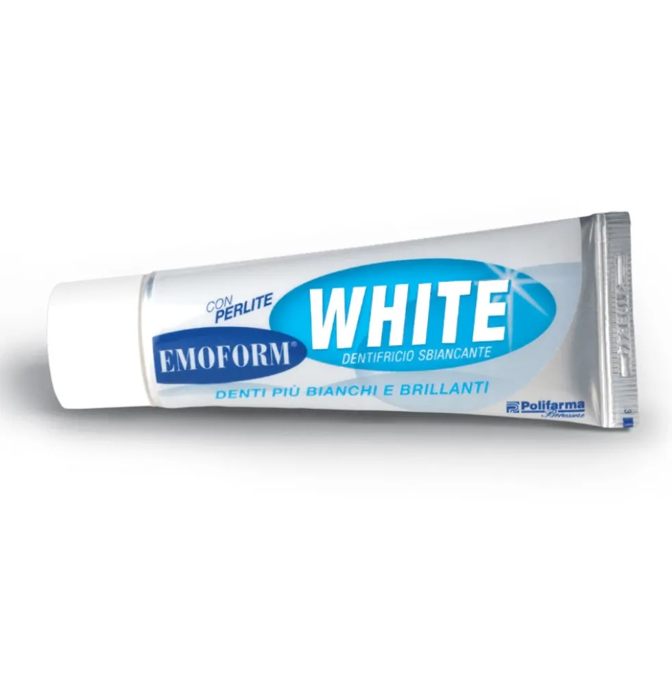 Emoform White Dentifricio Sbiancante e Lucidante a Bassa Abrasività, 40ml