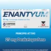 Enantyum 25 mg - Antidolorifico al dexketoprofene per i dolori acuti, 20 compresse rivestite
