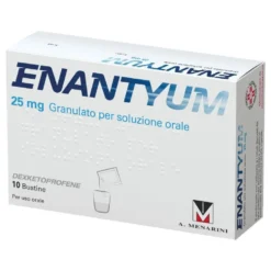 Enantyum 25mg Granulato per Soluzione Orale Antidolorifico, 10 Bustine Monodose