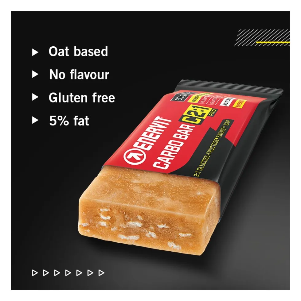 Enervit Carbo Bar C2:1Pro Gusto neutro - Barretta energetica per l'energia durante lo sport, 50 g