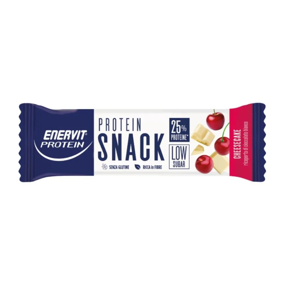Enervit Protein Snack Cheesecake - Barretta proteica per il mantenimento muscolare, 30 g