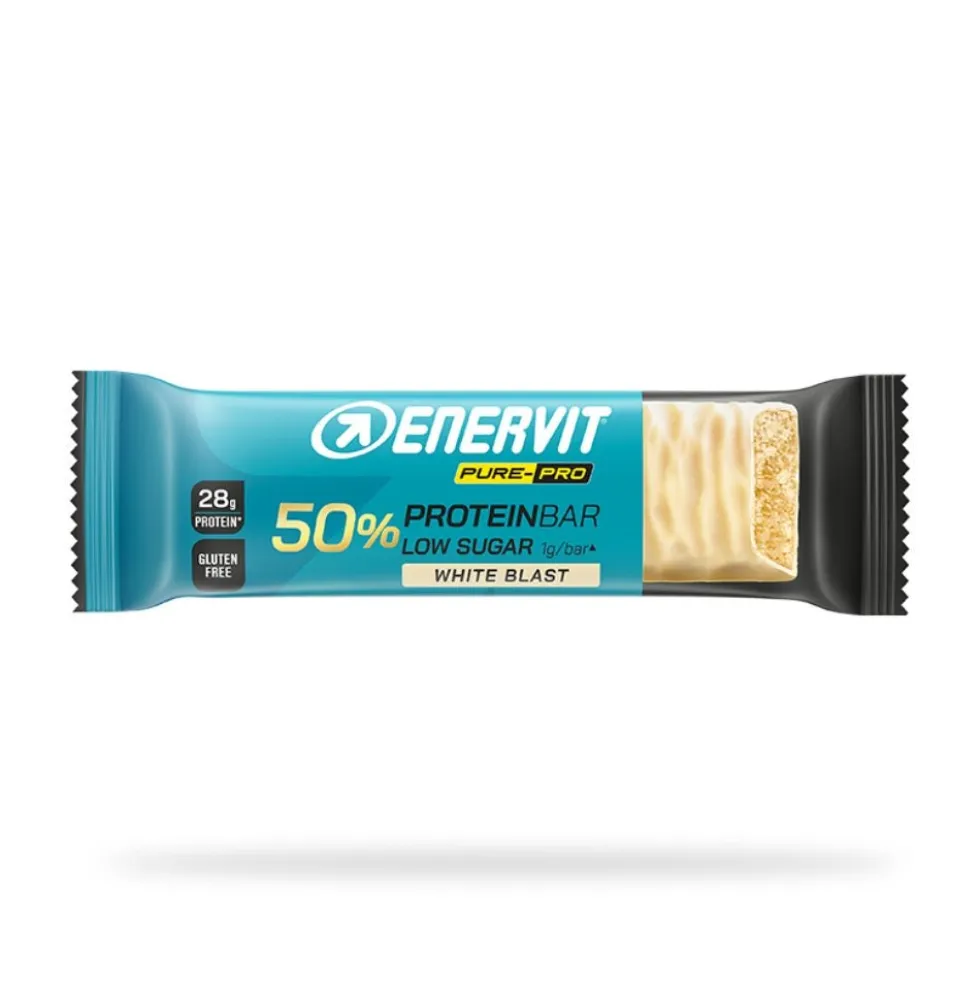 Enervit Pure-Pro - 50% Protein Bar Barretta Alto Titolo Proteico White Blast, 55g