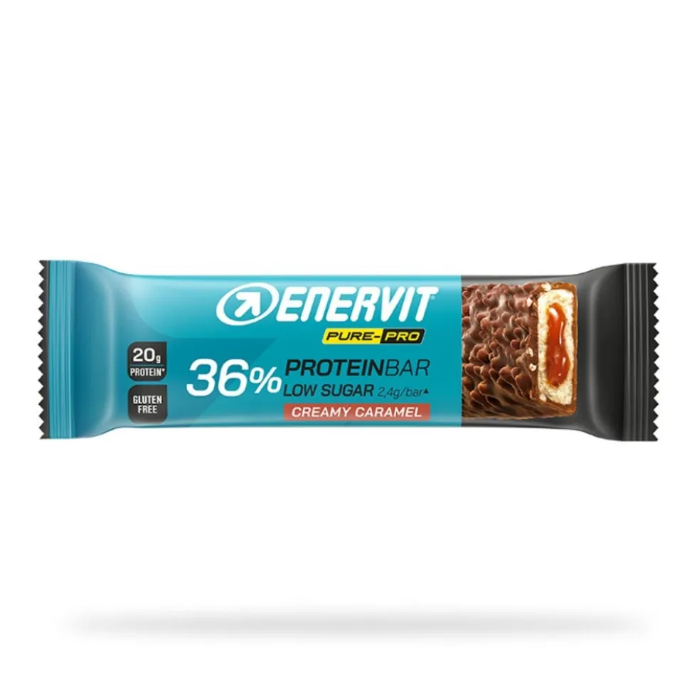 Enervit Pure-Pro - 36% Protein Bar Barretta Proteica Creamy Caramel, 55g