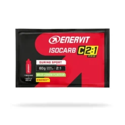 Enervit Sport Isocarb 2:1 - Bevanda isotonica al limone per l'energia sportiva, busta da 65 g