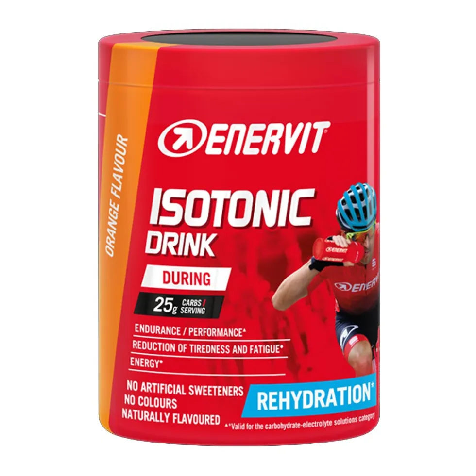 Enervit Sport Isotonic Drink - Bevanda isotonica all'arancia per la reidratazione sportiva, 420 g