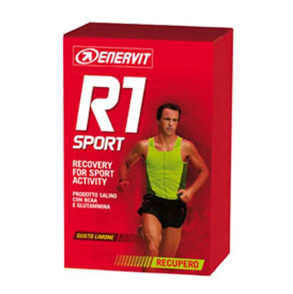 Enervit Sport Recupero R1 - Integratore al limone per il recupero muscolare, 10 bustine da 15 g