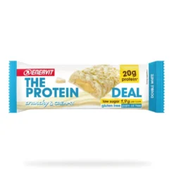 Enervit The Protein Deal Double White - Barretta proteica per la massa muscolare, 55 g