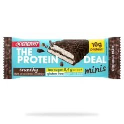 Enervit The Protein Deal Minis Crunchy Coconut - Barretta proteica per il supporto muscolare, 33 g