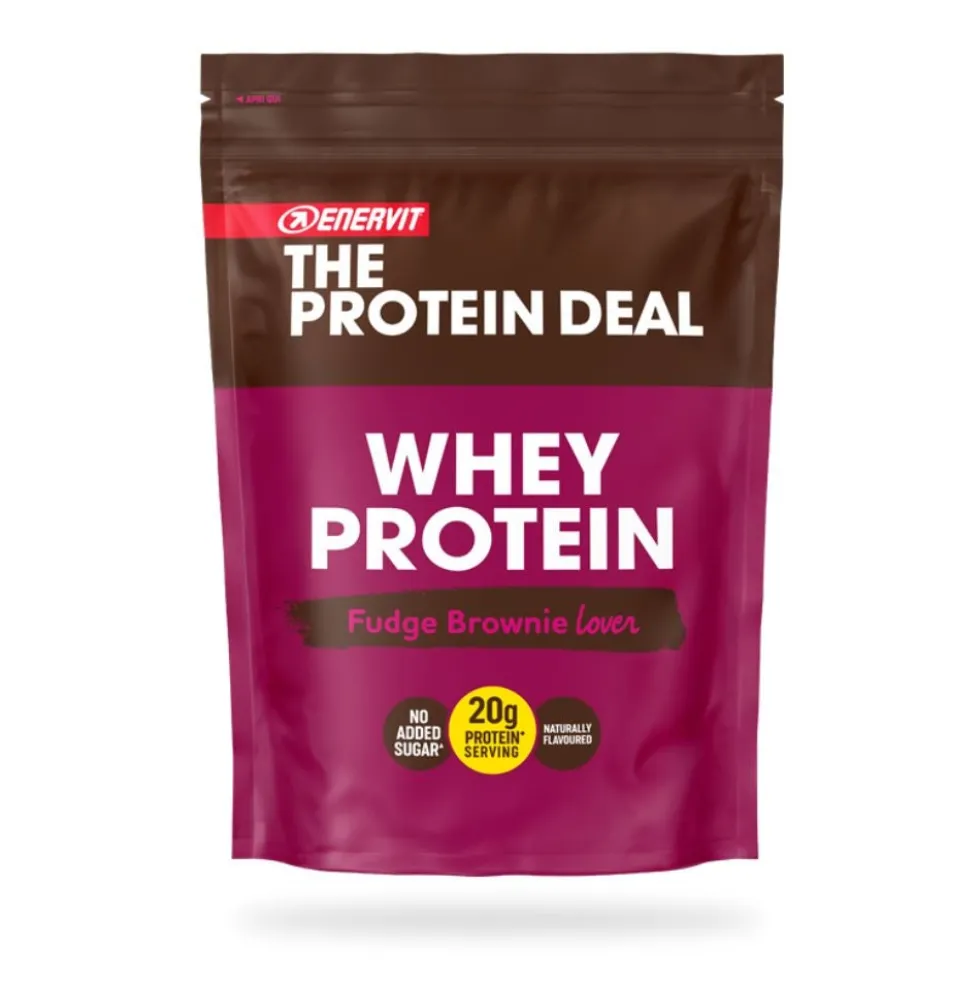 Enervit The Protein Deal - Whey Protein Fudge Brownie Lover Shake Proteico gusto Brownie, 300g