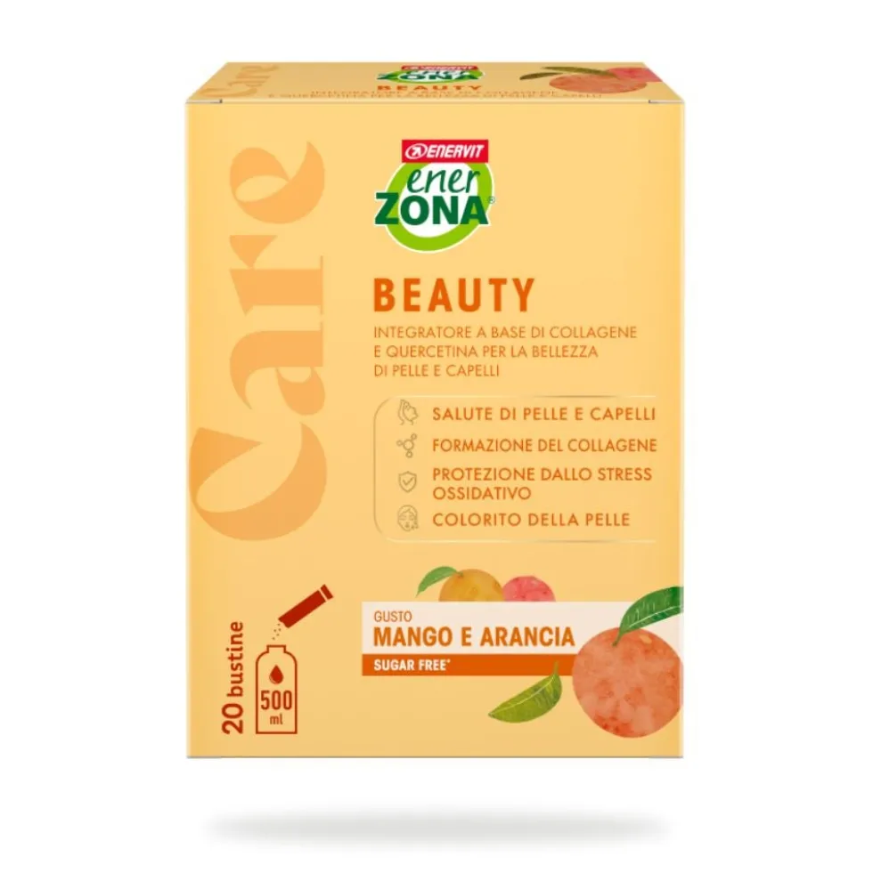 EnerZona Beauty - Integratore al collagene per la bellezza di pelle e capelli, 20 bustine