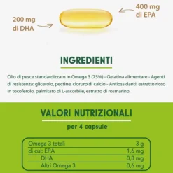 EnerZona Omega 3 RX Integratore di EPA e DHA, 110 Capsule x 1g