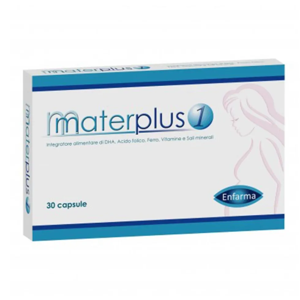 Enfarma Materplus 1 Integratore Alimentare, 30 Capsule