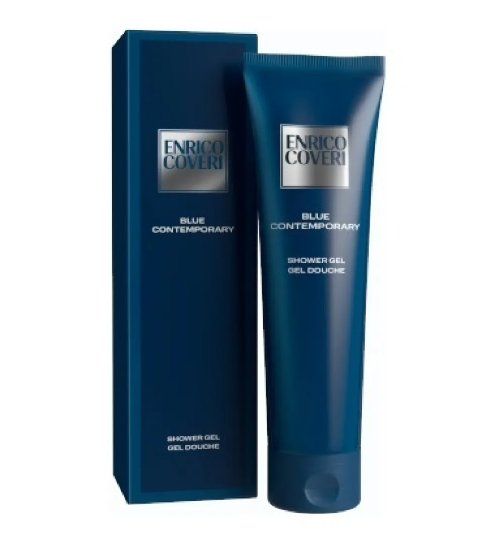 Enrico Coveri Blue Contemporary Gel Doccia Uomo, 300ml