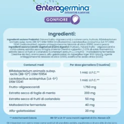 Enterogermina Gonfiore Integratore con Probiotici Estratti Vegetali ed Enzimi Digestivi, 20 Bustine