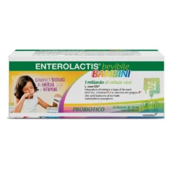 Enterolactis Bevibile Bambini Integratore, 12 Flaconcini x 10ml