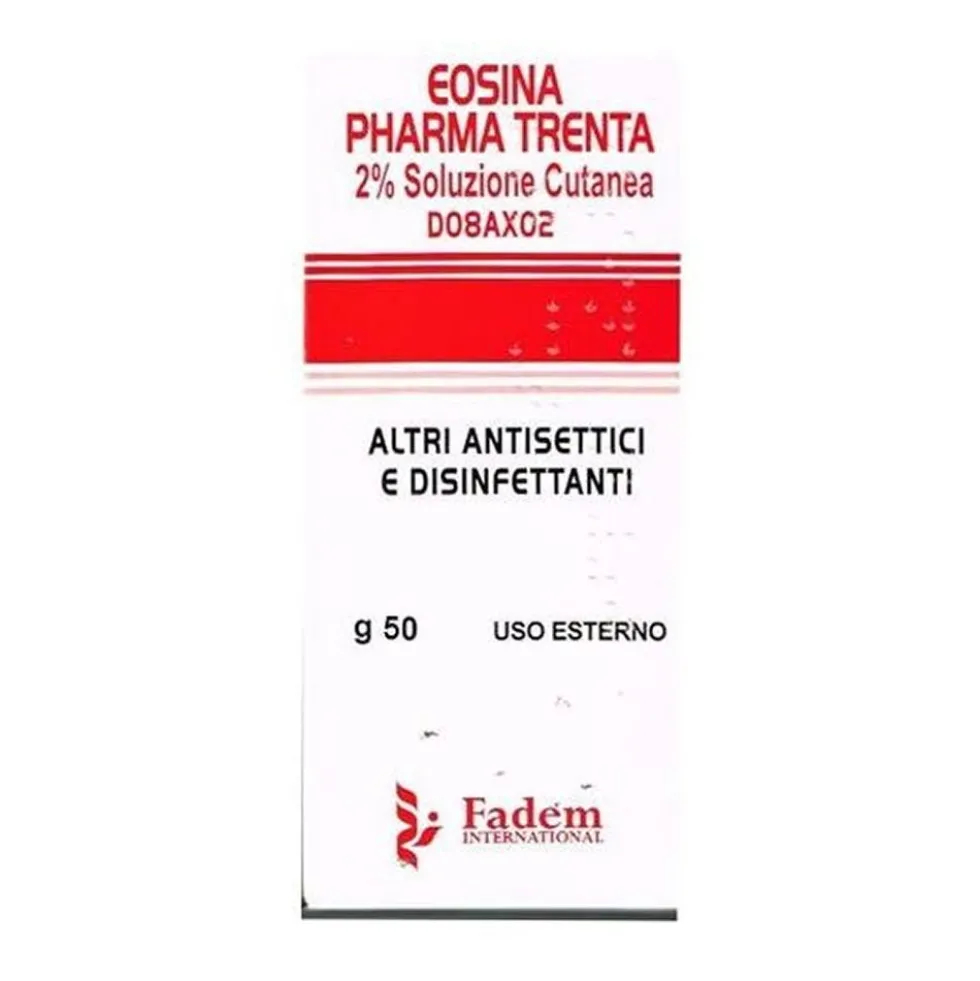Eosina Pharma Trenta 2% Soluzione Cutanea Antisettico e Disinfettante, 50g