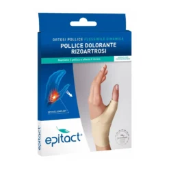 Epitact Pollice Dolorante Rizoartrosi Ortesi Propriocettiva Flessibile Mano SX-S