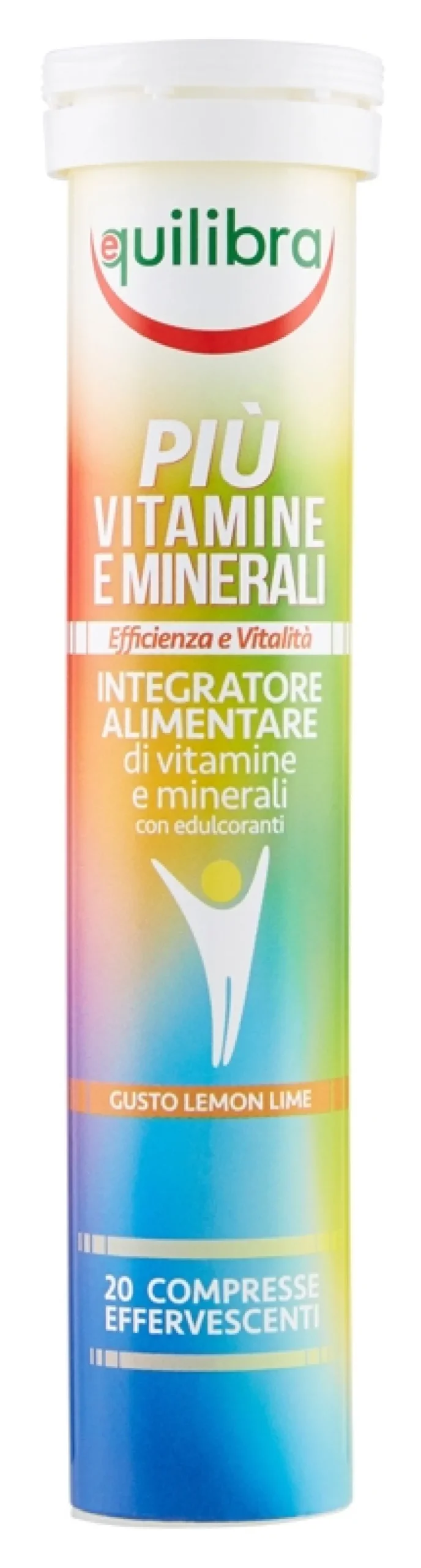 Equilibra Piu' Vitamine E Minerali Gusto Lemon Lime 20 Compresse Efferfescenti